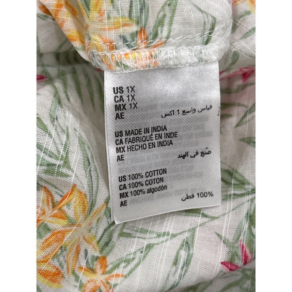 Style & Co Floral Button Up Shirt 1X - Picture 5 of 5